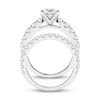 Thumbnail Image 3 of Lab-Grown Diamonds Oval-Cut Bridal Set 5 ct tw 14K White Gold