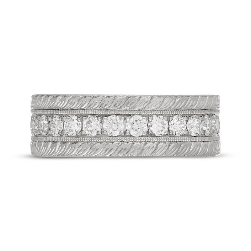 Main Image 3 of Neil Lane Artistry Heritage Men's Lab-Grown Diamond Wedding Band 1 ct tw Platinum 8mm