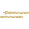 Thumbnail Image 2 of KAY Lab-Grown Diamonds "XO" Link Bracelet 1/2 ct tw 14K Yellow Gold-Plated Sterling Silver 7"