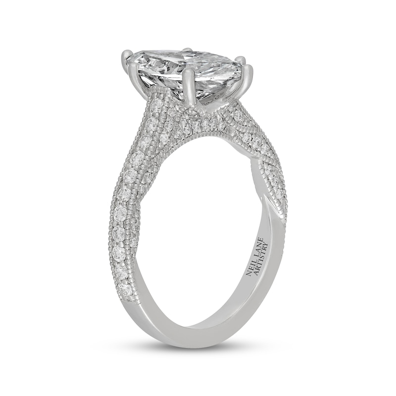 Main Image 2 of Neil Lane Artistry Heritage Marquise-Cut Lab-Grown Diamond Engagement Ring 3-5/8 ct tw 14K White Gold