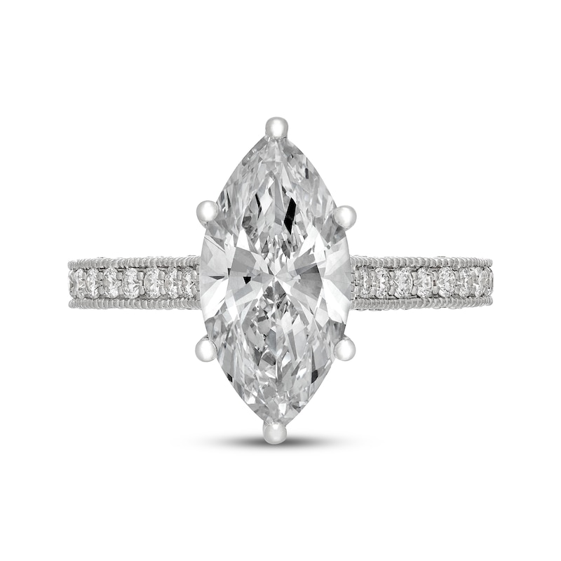 Main Image 3 of Neil Lane Artistry Heritage Marquise-Cut Lab-Grown Diamond Engagement Ring 3-5/8 ct tw 14K White Gold