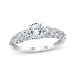 Adore Round-Cut Diamond Engagement Ring 3/4 ct tw 14K White Gold