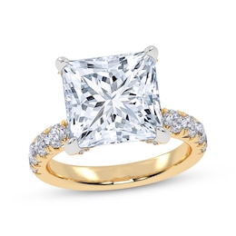 Adore Lab-Grown Diamonds Certified Princess-Cut Engagement Ring 6 ct tw 14K Yellow Gold