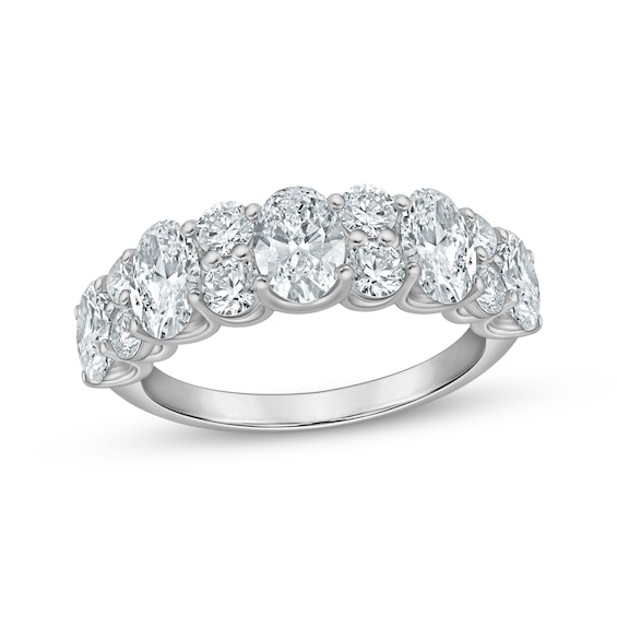 Adore Lab-Grown Diamonds Oval & Round-Cut Anniversary Ring 2-1/2 ct tw 14K White Gold