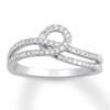 Diamond Loop Ring 1/3 Carat tw Sterling Silver