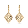 Thumbnail Image 1 of Italian Brilliance Diamond-Cut Dangle Earrings 14K Yellow Gold