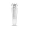 Thumbnail Image 2 of Men's Square-Cut Diamond Wedding Band 1 ct tw 10K White Gold