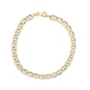 Thumbnail Image 0 of Diamond-Cut Hollow Mariner Chain Bracelet 14K Yellow Gold 8.5”