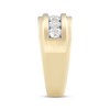 Thumbnail Image 2 of Adore Men’s Five-Stone Round-Cut Diamond Wedding Band 1 ct tw 10K Yellow Gold