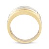 Thumbnail Image 3 of Adore Men’s Five-Stone Round-Cut Diamond Wedding Band 1 ct tw 10K Yellow Gold