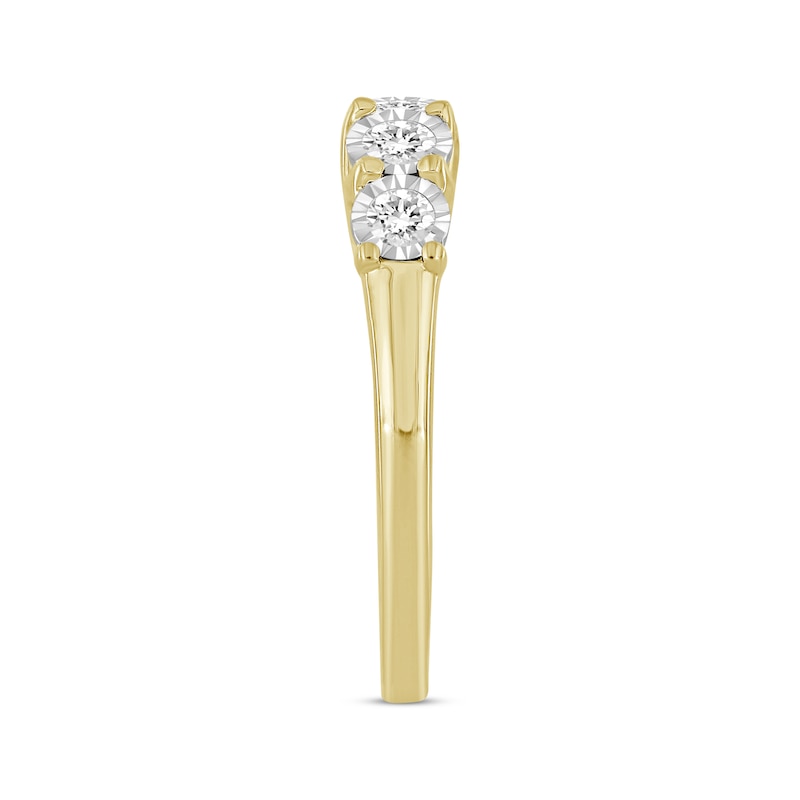 Main Image 2 of Round-Cut Diamond Anniversary Band 1/2 ct tw 10K Yellow Gold