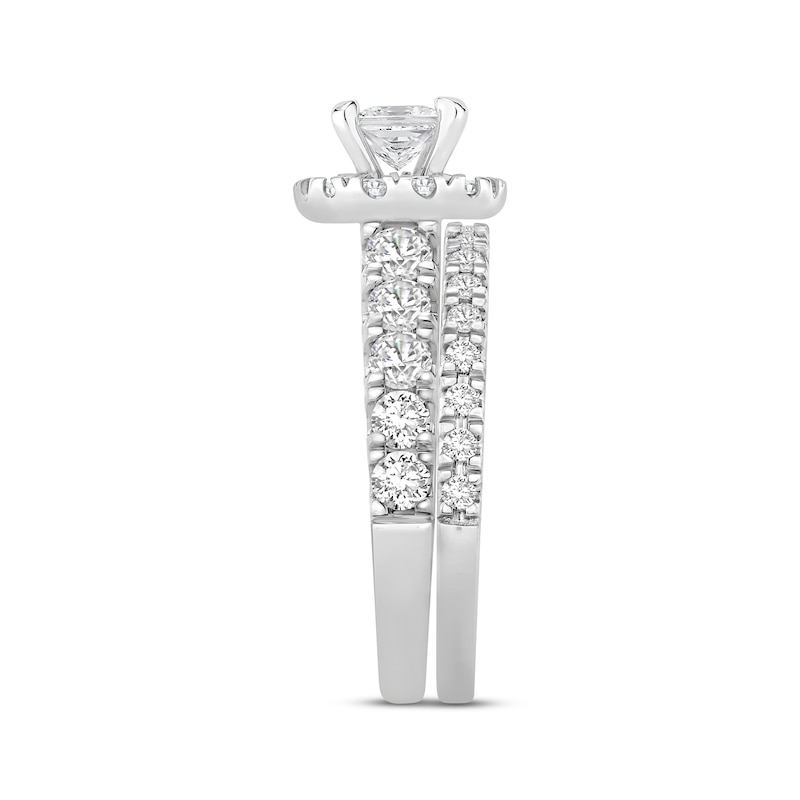 Main Image 2 of Adore Princess & Round-Cut Diamond Bridal Set 2 ct tw 14K White Gold