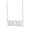 Thumbnail Image 2 of Diamond Lowercase "Mom" Necklace 1/15 ct tw Sterling Silver 18"