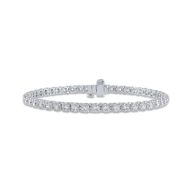 Diamond Tennis Bracelet 4 ct tw 14K White Gold 7"