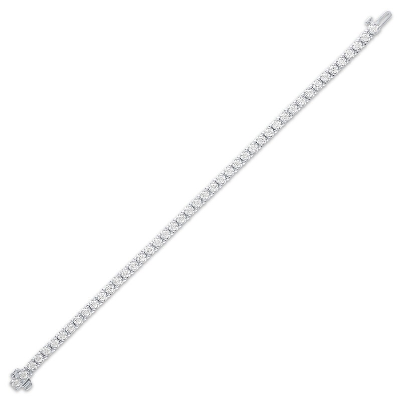 Diamond Tennis Bracelet 4 ct tw 14K White Gold 7"