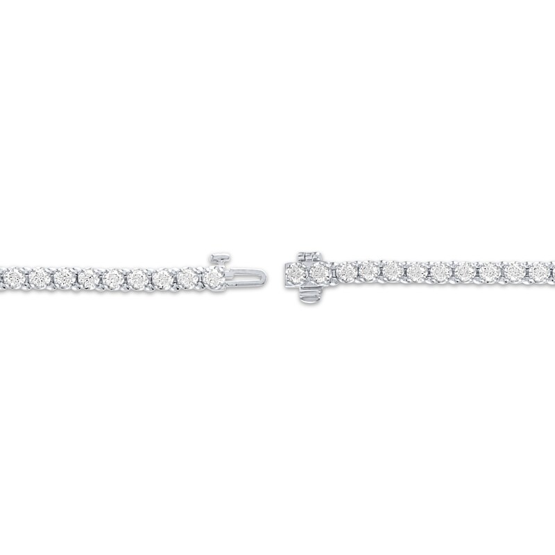 Diamond Tennis Bracelet 4 ct tw 14K White Gold 7"