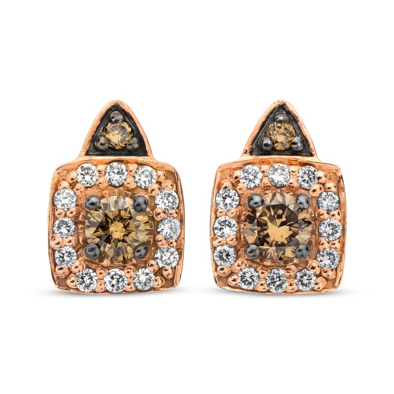 Main Image 1 of Le Vian Diamond Earrings 1/3 ct tw 14K Strawberry Gold