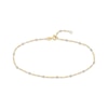 Thumbnail Image 0 of Solid Saturn Bead Chain Anklet 14K Yellow Gold 10"