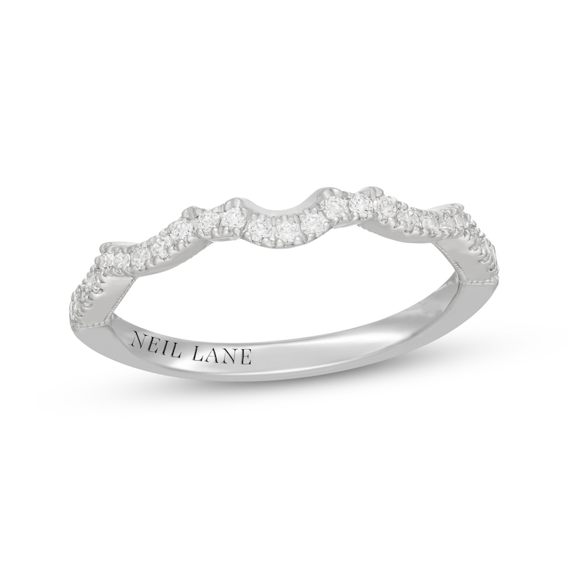 Main Image 1 of Neil Lane Diamond Contour Wedding Band 1/5 ct tw 14K White Gold