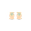Thumbnail Image 2 of Oval-Cut Opal Solitaire Stud Earrings 14K Yellow Gold