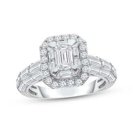 Adore Lab-Grown Diamonds Emerald-Cut Engagement Ring 2 ct tw 14K White Gold