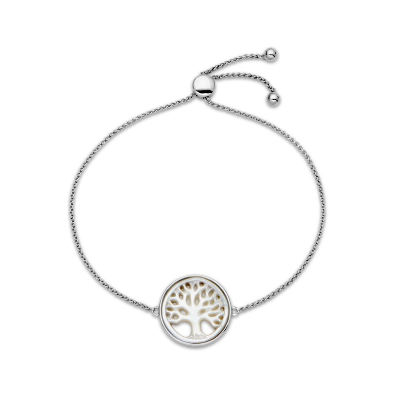 Mother-of-Pearl Tree Bolo Bracelet Sterling Silver | Kay Outlet