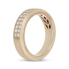 Thumbnail Image 2 of Neil Lane Men's Diamond Two-Row Wedding Band 1/2 ct tw 14K Yellow Gold