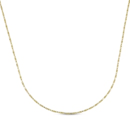 Twist Box Chain Necklace 1.1mm Solid 14K Yellow Gold 18"