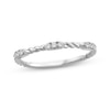 Thumbnail Image 1 of Threads of Love Diamond Stackable Station Anniversary Ring 1/10 ct tw 14K White Gold