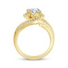 Thumbnail Image 3 of Adore Lab-Grown Diamonds Oval-Cut Bypass Bridal Set 2 ct tw 14K Yellow Gold