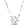Thumbnail Image 2 of Round-Cut Diamond Solitaire Gift Set 1/3 ct tw Sterling Silver (J/I3)