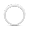 Thumbnail Image 3 of Adore Diamond Two-Row Anniversary Ring 1/2 ct tw 10K White Gold