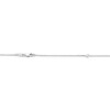 Thumbnail Image 4 of White Lab-Created Sapphire Drop Necklace Sterling Silver 18&quot;