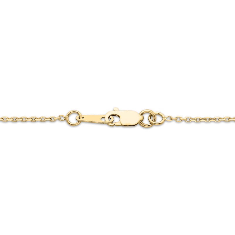 Main Image 3 of Milestones Diamond Teardrop Necklace 1/4 ct tw 10K Yellow Gold 18"