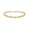 Thumbnail Image 1 of Diamond Swirl Link Bangle Bracelet 1/4 ct tw 10K Yellow Gold 7.5"