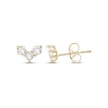 Thumbnail Image 1 of KAY Lab-Grown Diamonds Three-Stone Stud Earrings 1/4 ct tw 14K Yellow Gold
