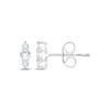 Thumbnail Image 1 of KAY Lab-Grown Diamonds Three-Stone Vertical Stud Earrings 1/5 ct tw 14K White Gold