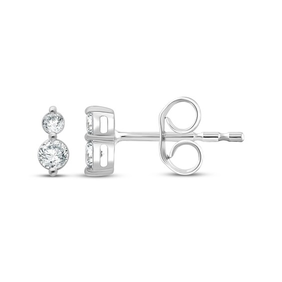 KAY Lab-Grown Diamonds Two-Stone Stud Earrings 1/5 ct tw 14K White Gold