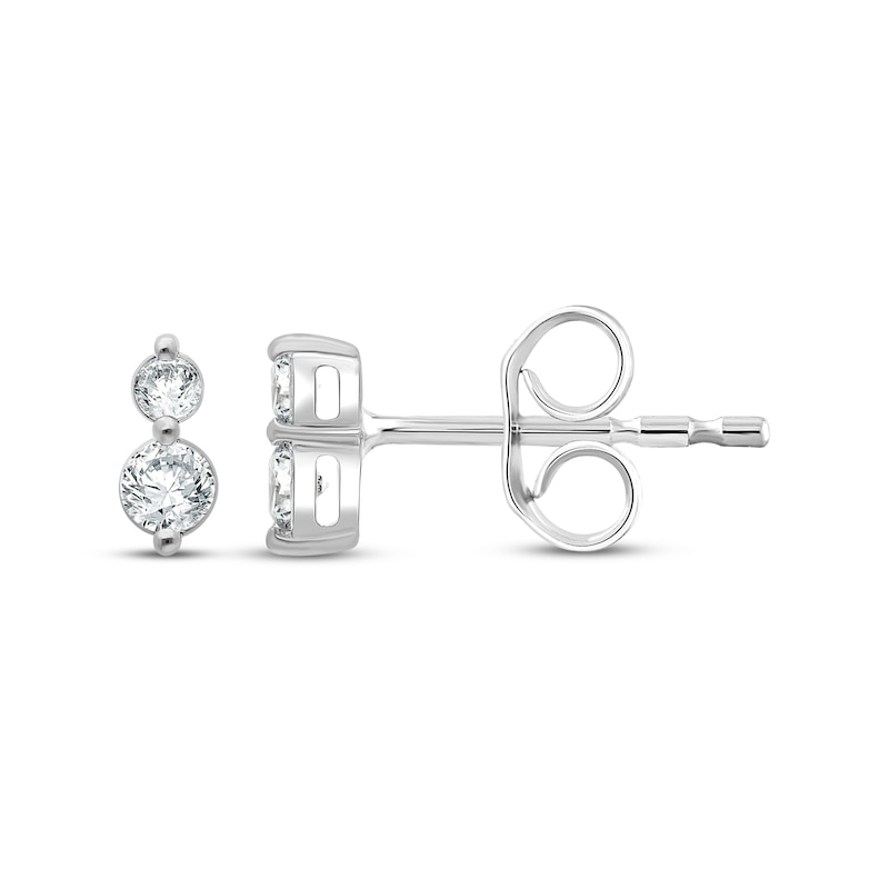 Main Image 1 of KAY Lab-Grown Diamonds Two-Stone Stud Earrings 1/5 ct tw 14K White Gold