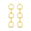 Thumbnail Image 2 of Circle Link Drop Earrings 14K Yellow Gold