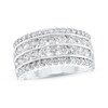 Thumbnail Image 1 of Adore Diamond Four-Row Anniversary Ring 1-7/8 ct tw 10K White Gold