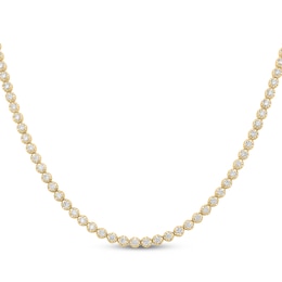 KAY Lab-Grown Diamonds Men's Tennis Necklace 8 ct tw 10K Yellow Gold 20"
