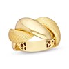Thumbnail Image 1 of Textured & Polished Twist Ring 14K Yellow Gold