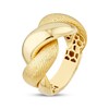 Thumbnail Image 2 of Textured & Polished Twist Ring 14K Yellow Gold