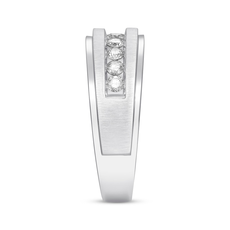 Main Image 2 of Adore Men's Diamond Wedding Band 1/2 ct tw 10K White Gold