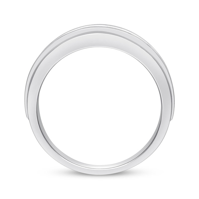Main Image 3 of Adore Men's Diamond Wedding Band 1/2 ct tw 10K White Gold