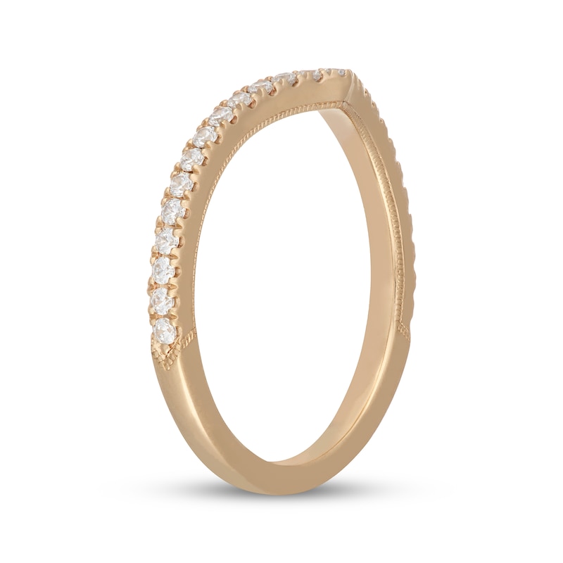 Main Image 8 of Neil Lane Diamond Chevron Wedding Band 1/4 ct tw 14K Yellow Gold