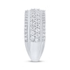 Thumbnail Image 2 of Men's Lab-Grown Diamond Four-Row Ring 2 ct tw 10K White Gold