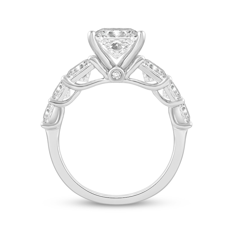 Main Image 3 of Adore Lab-Grown Diamonds Princess-Cut Engagement Ring 4-1/2 ct tw 14K White Gold