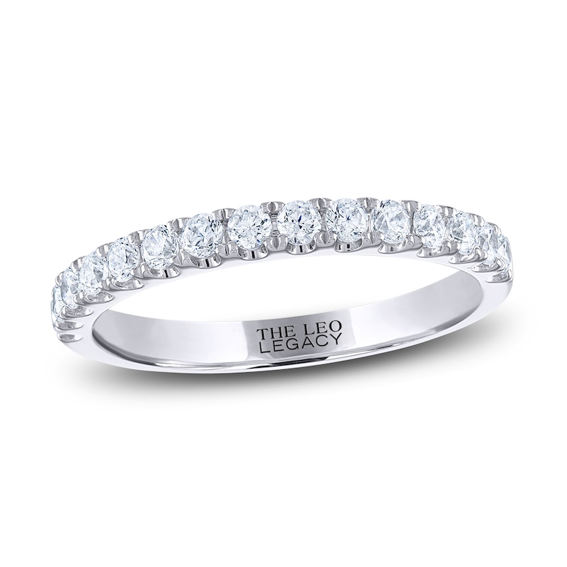 Main Image 1 of THE LEO Legacy Lab-Grown Diamond Wedding Band 1/2 ct tw 14K White Gold